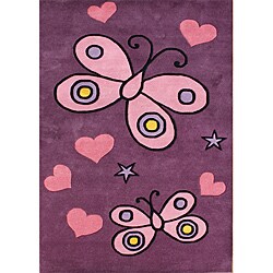 Hand-tufted Alliyah Pink New Zealand Blend Wool Rug (4' x 6')
