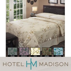 Hotel Madison 350 Thread Count Floral Vine Luxury Down Blanket
