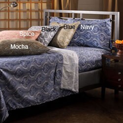 Harbour Paisley Queen-size Microfiber Sheet Set