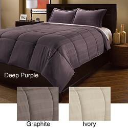 Luxe Plaid Down Alternative 3-piece Comforter Set