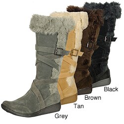 I-Comfort Women's 'Vegas' Faux Fur Wrap Boot