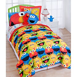 Sesame Street 'Chalk' Full-size 7-piece Bed in a Bag with Sheet Set