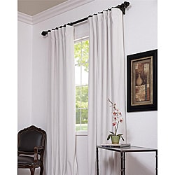 Signature Off White Velvet Blackout 108-Inch Curtain Panel