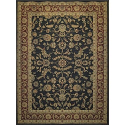 Dorchester Black/ Rust Powerloomed Rug (9'8 x 12'8)