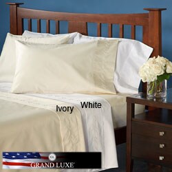 Grand Luxe Egyptian Cotton 1200 Thread Count Chain California King-size Deep Pocket Sheet Set