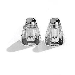 Fifth Avenue Crystal Ridged 'Reflections' 2-Piece Salt/ Pepper Shaker Set