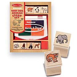 Melissa & Doug Baby Zoo Animals Stamp Set