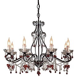 Crystorama Paris Flea Market Dark Rust 8-light Chandelier