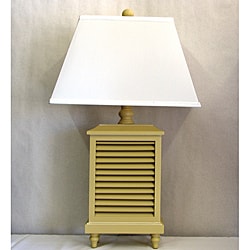 Light Sand Wood Shutter Lamp