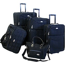 American Flyer Argyle Collection 5-piece Luggage Set