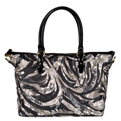 Emilio Pucci Gray/ Multicolored Shoulder Bag