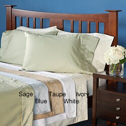 Grand Luxe Egyptian Cotton Sateen 300 Thread Count Swirl California King-size Deep Pocket Sheet Set