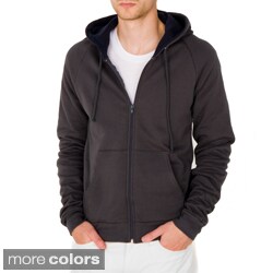 American Apparel Unisex Slate/ Black California Fleece Thermal-lined London Hoodie (X-small)