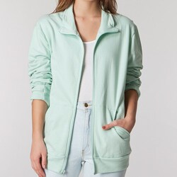 American Apparel Unisex Sea Foam California Fleece Zip Jogger Jacket (Large)