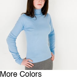 American Apparel Women's Long-sleeve Turtleneck Top (Large)