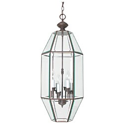 Six Light Dark Brick Pendant