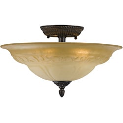 Venetian Bronze Oxford 5-light Semi-flush Mount Ceiling Light