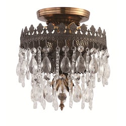 Crystorama Alhambra 2-light Semi-flush in Fiesta Finish
