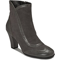 A2 by Aerosoles Women's 'Rolling Wave' Dark Grey Combo Ankle Boots