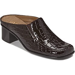 A2 by Aerosoles Women's 'Peppermint' Brown Croco Mules