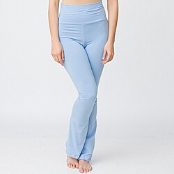 American Apparel Women's Baby Blue Cotton Spandex Jersey Yoga Pants