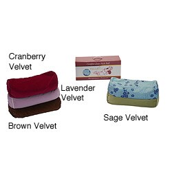 DreamTime Cranberry Velvet Neck Roll
