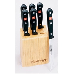 Wusthof Gourmet 7-piece Steak Set in Storage Block
