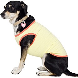 American Apparel Lemon/ Coral California Fleece Dog Vest
