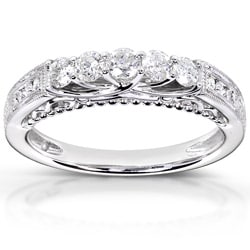 14k White Gold 1/2ct TDW Diamond Band
