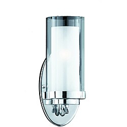 Cylindique 1-Light Chrome Wall Sconce