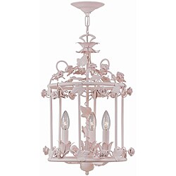 Paris Flea Market 3-light Blush Chandelier