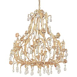 Crystorama Athena 8-light Champagne Crystal Chandelier