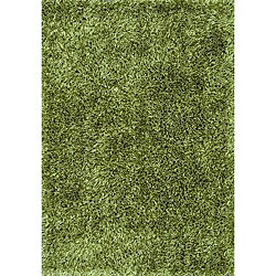 Caldera Hand-tufted Green Shag Rug (7'9 x 9'9)