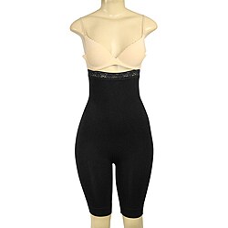Magic Curves High-waist Long Leg Black Body-shaper