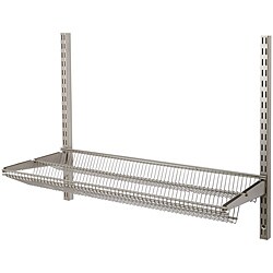 freedomRail 30-Inch Nickel Tiered Ventilated Shelf