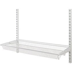 freedomRail White 30-inch Tiered Ventilated Shelf