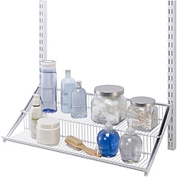 freedomRail  White Tiered 24-inch Ventilated Shelf