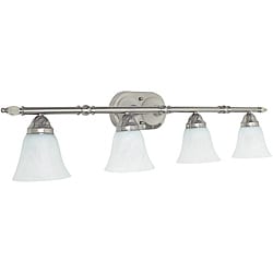 Bright Satin Nickel Four-Light Vanity