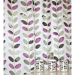 Colorful Vines Plum 16-piece Bath Accessory Set