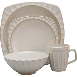 Sango Society White 16-piece Dinnerware Set
