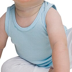 American Apparel Light Blue Infant Rib Tank Top