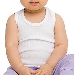 American Apparel White Infant Rib Tank Top (3-6M)