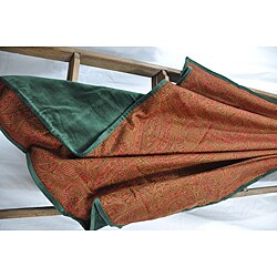 Cottage Home 'Paisley Jamawar' Wool Throw