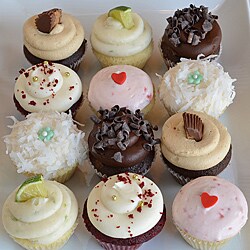 Queen Bee Baking Company Assorted Dozen Gourmet Cupcakes