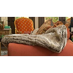 Chinchilla Faux Fur Oversized Throw Blanket