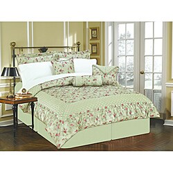 Sage 'Enchanted Garden' 11-piece King Bed in a Bag with Sheet Set