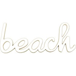 Beach Wood Word Wall Art