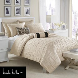 Nicole Miller City Square Peyote Twin-size Coverlet