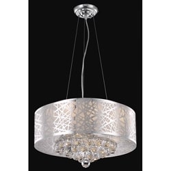 Chrome 7-light Crystal Drop Chandelier