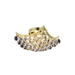 Gold 4-Light Crystal Drop Chandelier